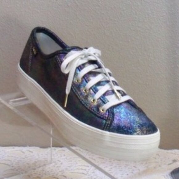 Keds Shoes - Keds Platform Triple Up Anchor Metallic Oil Slick Sneakers Dream Foam Sz 7